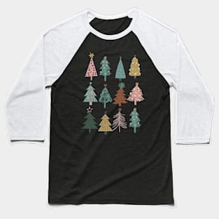 Christmas Tree Merry Christmas Matching Christmas Baseball T-Shirt